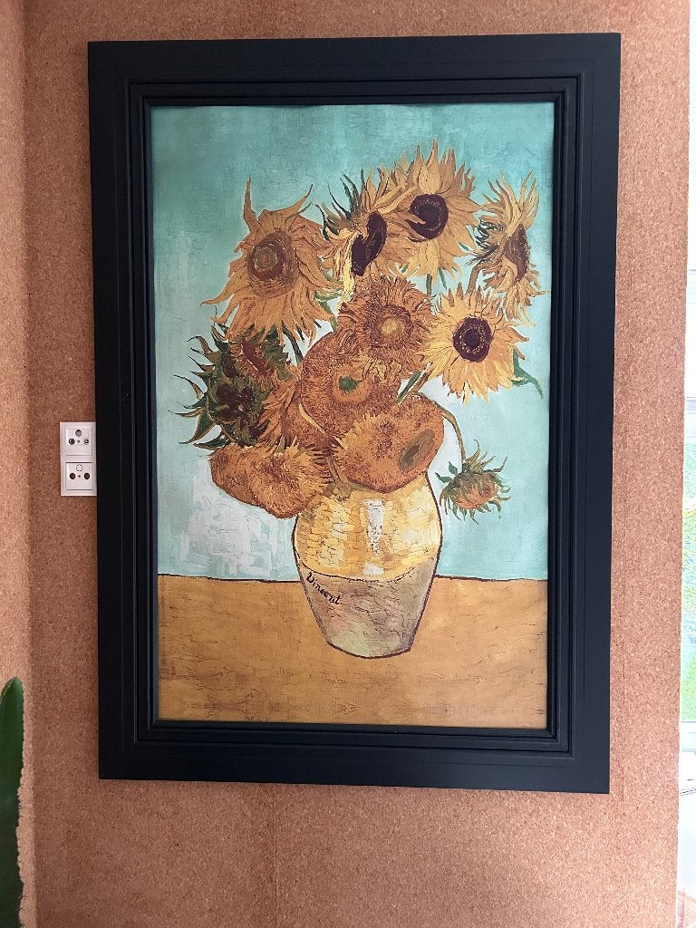 Schilderij Vincent van Gogh (zonnebloem), Huis en Inrichting, Ophalen, Zo goed als nieuw, Schilderij, 100 tot 125 cm