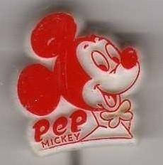 Speldje PEP MICKEY MOUSE (A5), Ophalen of Verzenden, Gebruikt, Overige onderwerpen