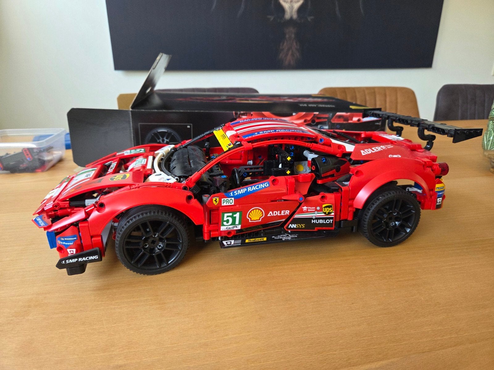 Lego Technic Ferrari 488 GTE AF Corse #51, Ophalen of Verzenden, Zo goed als nieuw