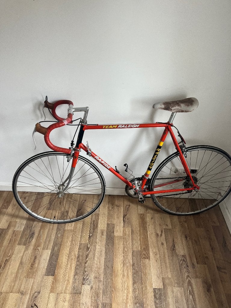 Wielrenfiets classic Team Raleigh Rapide, Gebruikt, 26 inch, 10 tot 15 versnellingen, Velgrem