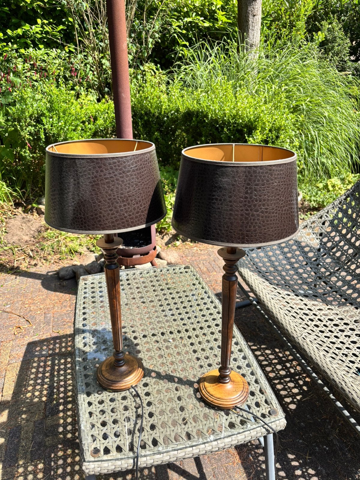 Vintage lampen, Ophalen