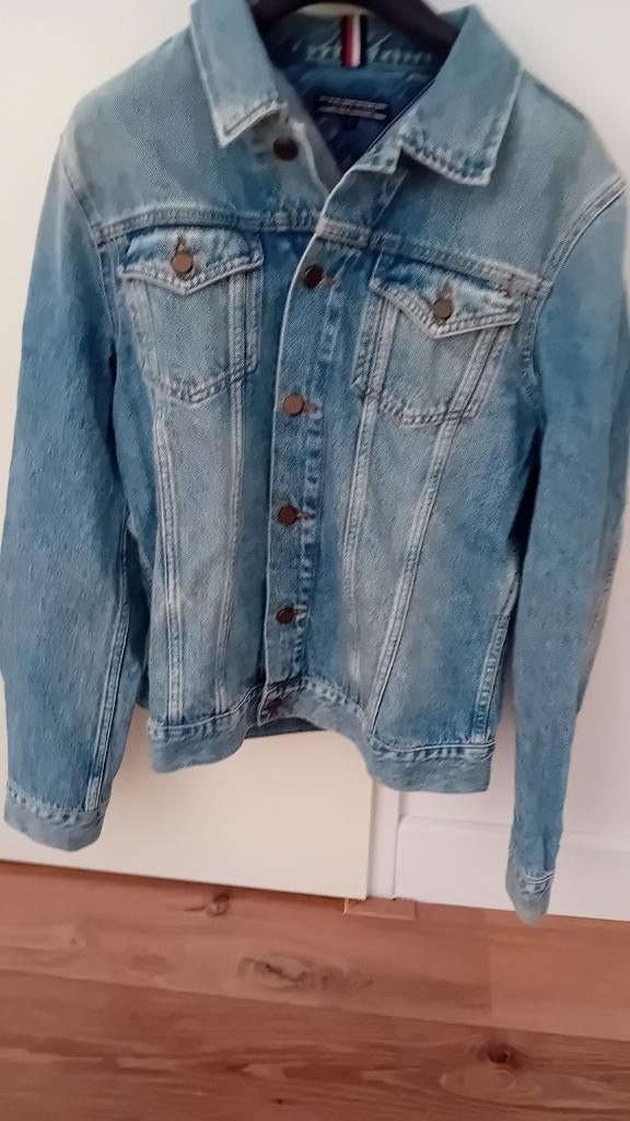 Heren spijkerjas Tommy Hilfiger  maat M, Ophalen of Verzenden, Zo goed als nieuw, Blauw