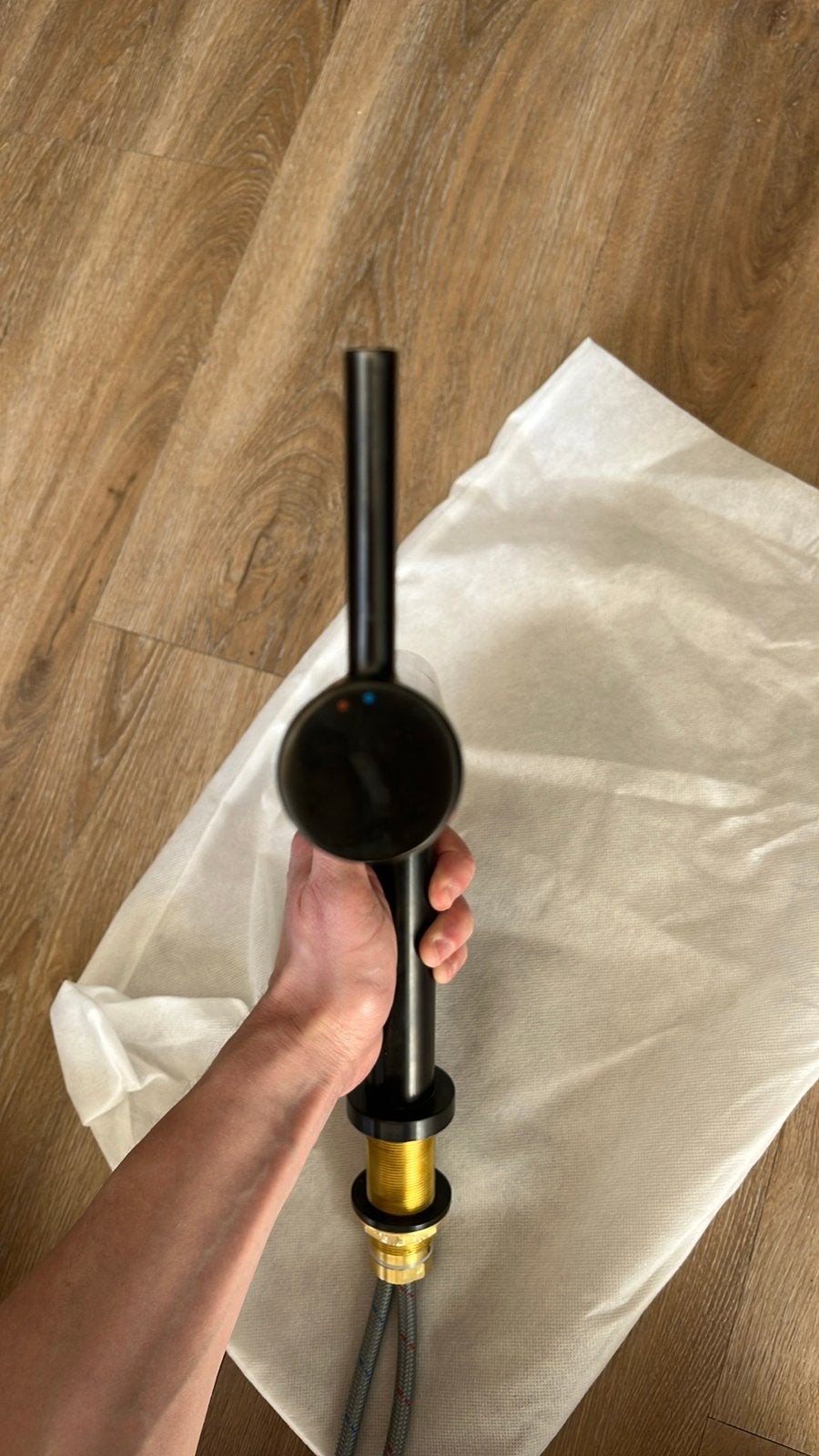 Zwarte Keukenkraan IKEA, Ophalen of Verzenden, Gebruikt, Rvs, Kraan