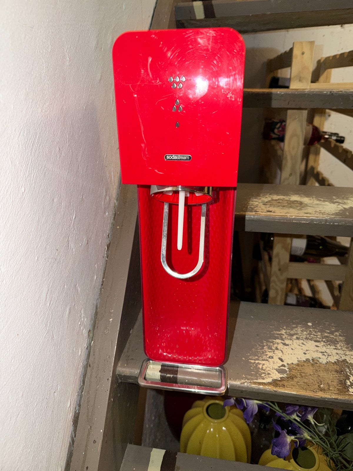 Rode SodaStream - Maak zelf bruiswater!, Ophalen of Verzenden, Gebruikt