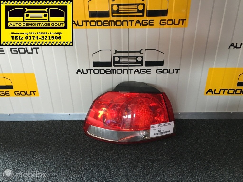 Volkswagen Golf VI ('08-'13) Achterlicht Links Buiten Compl, Gebruikt, Volkswagen, Ophalen of Verzenden, Volkswagen