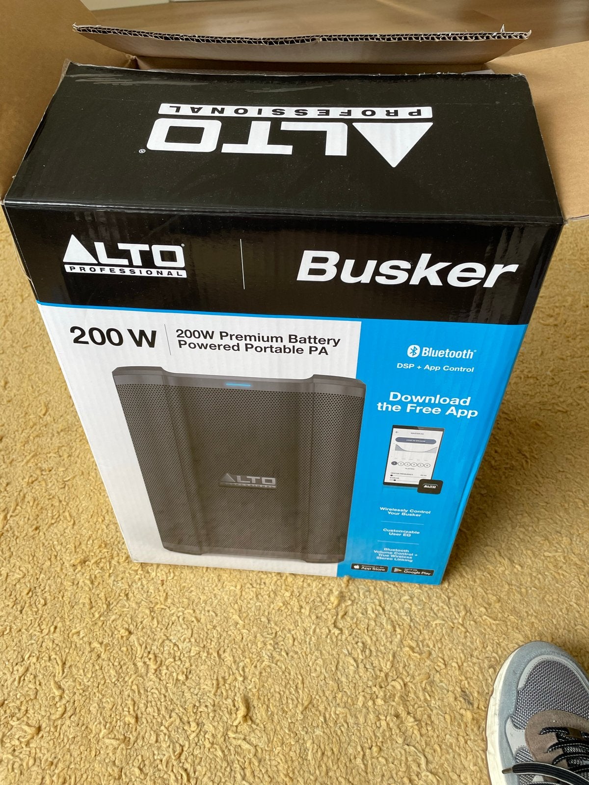 Alto Busker 200W Premium Batterij Draagbare PA Speaker, Nieuw, Ophalen of Verzenden, Draagbare speaker, Bluetooth