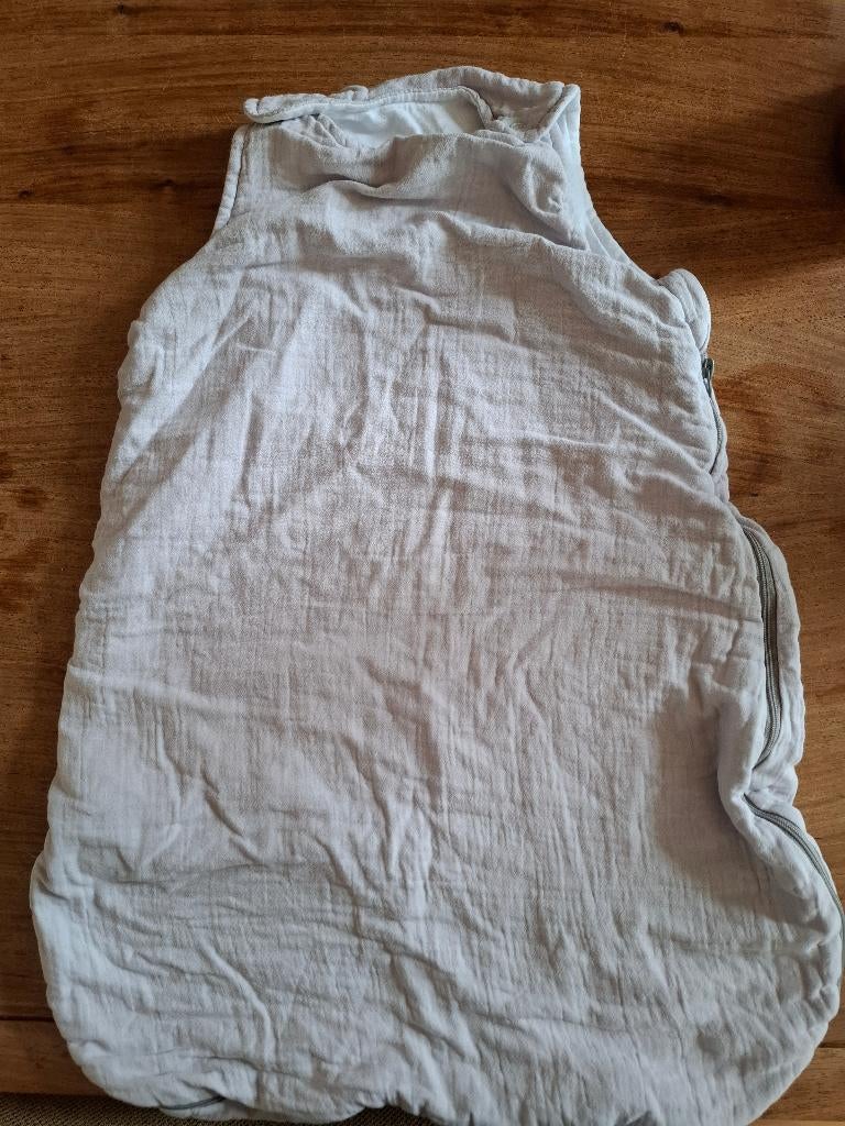 Baby slaapzak - 0-6 maanden grijs - biologisch katoen, Kinderen en Baby's, Dekens, Slaapzakjes en Inbakerproducten, Ophalen of Verzenden
