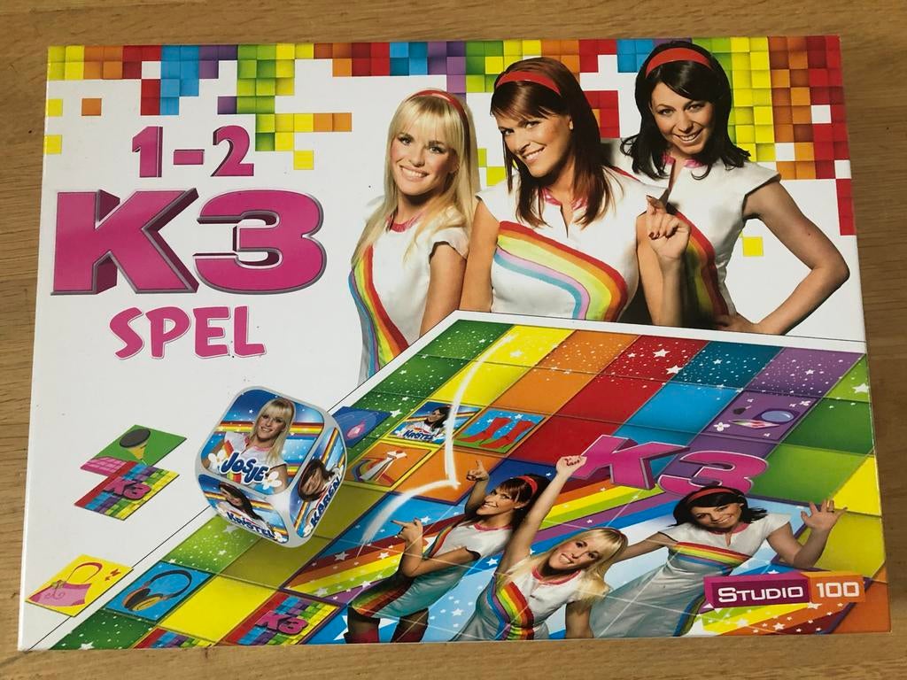 1-2 K3 Spel, Hobby en Vrije tijd, Gezelschapsspellen | Bordspellen, Drie of vier spelers, Ophalen of Verzenden, Nieuw