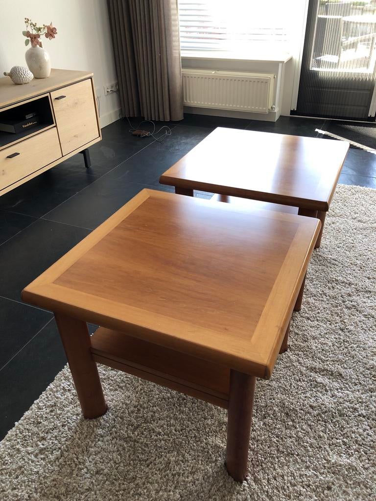 Set van 2 houten salontafels Skovby, Ophalen, Gebruikt, 50 tot 100 cm, 50 tot 75 cm