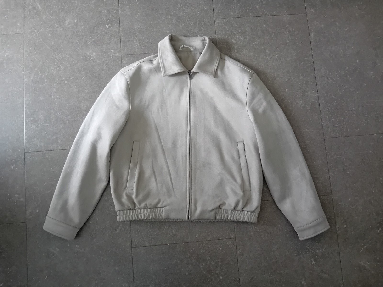 heren jas suèdelook maat M / 40, Ophalen, Beige, Overige maten, Zo goed als nieuw