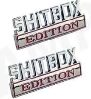 Shit box Shitbox embleem logo voor auto motor SALE SALE, Auto diversen, Tuning en Styling, Ophalen of Verzenden, Eu, Americansaleshop@gmail.com
