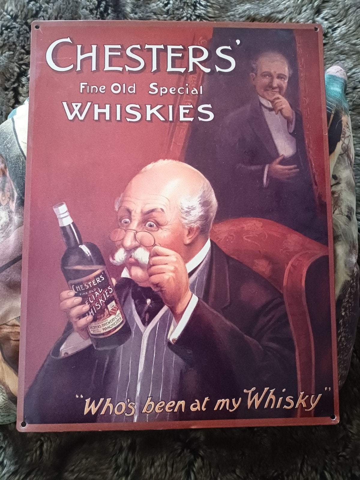 Dik Blikken whisky bord, Ophalen of Verzenden, Reclamebord