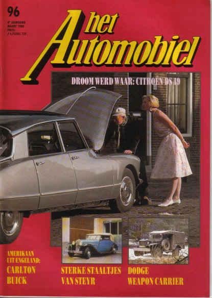 Automobiel 96 1988 : Citroen DS - Steyr 30 S - NSU - Dodge, Ophalen of Verzenden, Gelezen, Algemeen