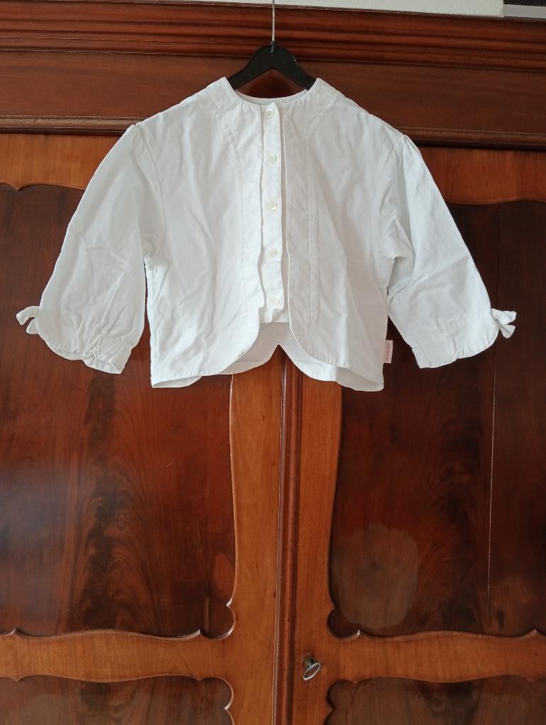 Wit pak K.Neeltje jasje en driekwart broek maat 128, Ophalen of Verzenden, Zo goed als nieuw, Meisje, Broek