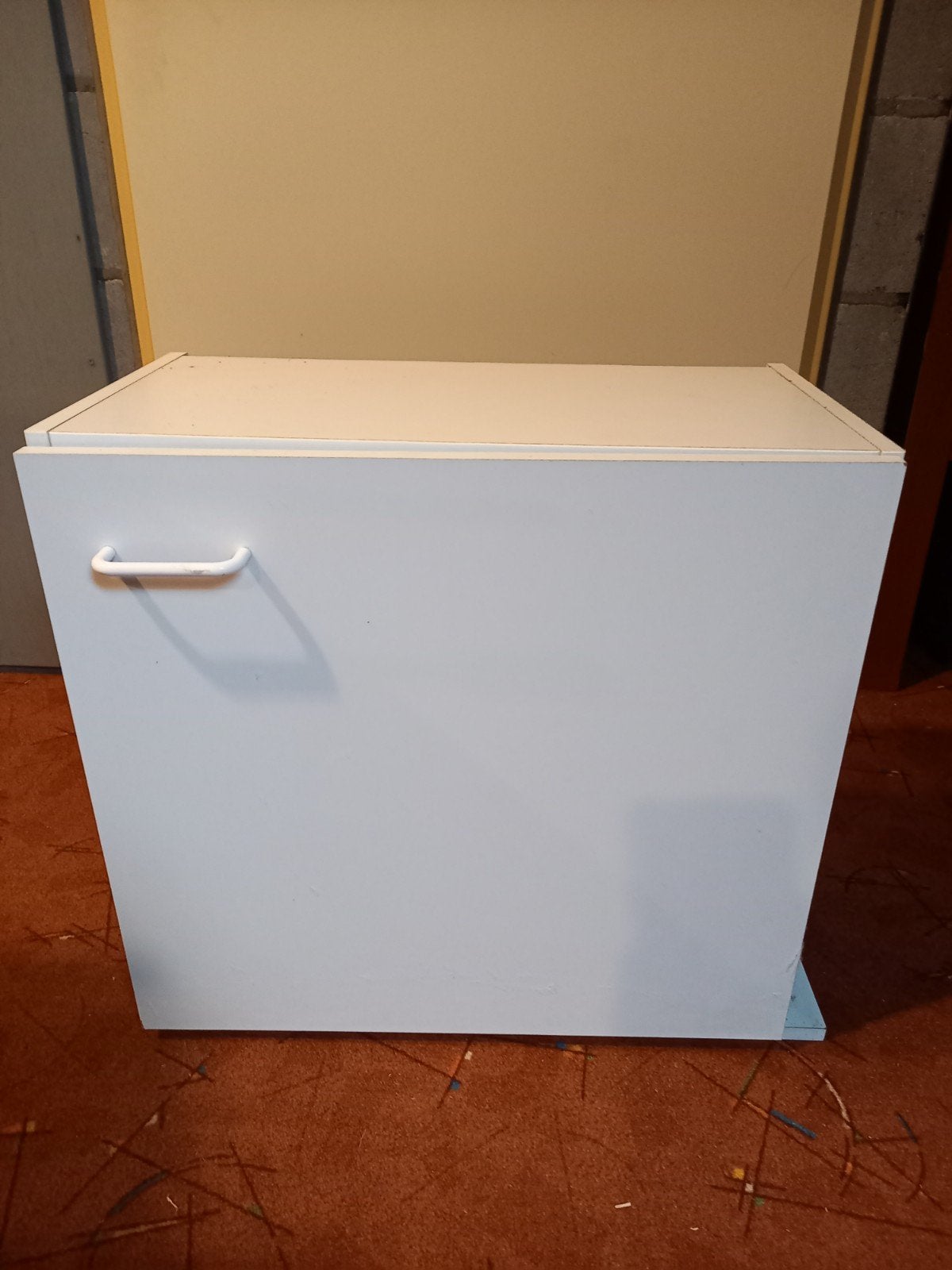 Witte opbergkast met plank - Ideaal voor elke kamer, Ophalen, Gebruikt