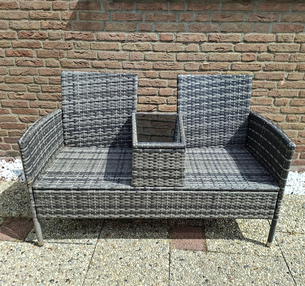 Tuinbank, Ophalen, Zo goed als nieuw, Rotan