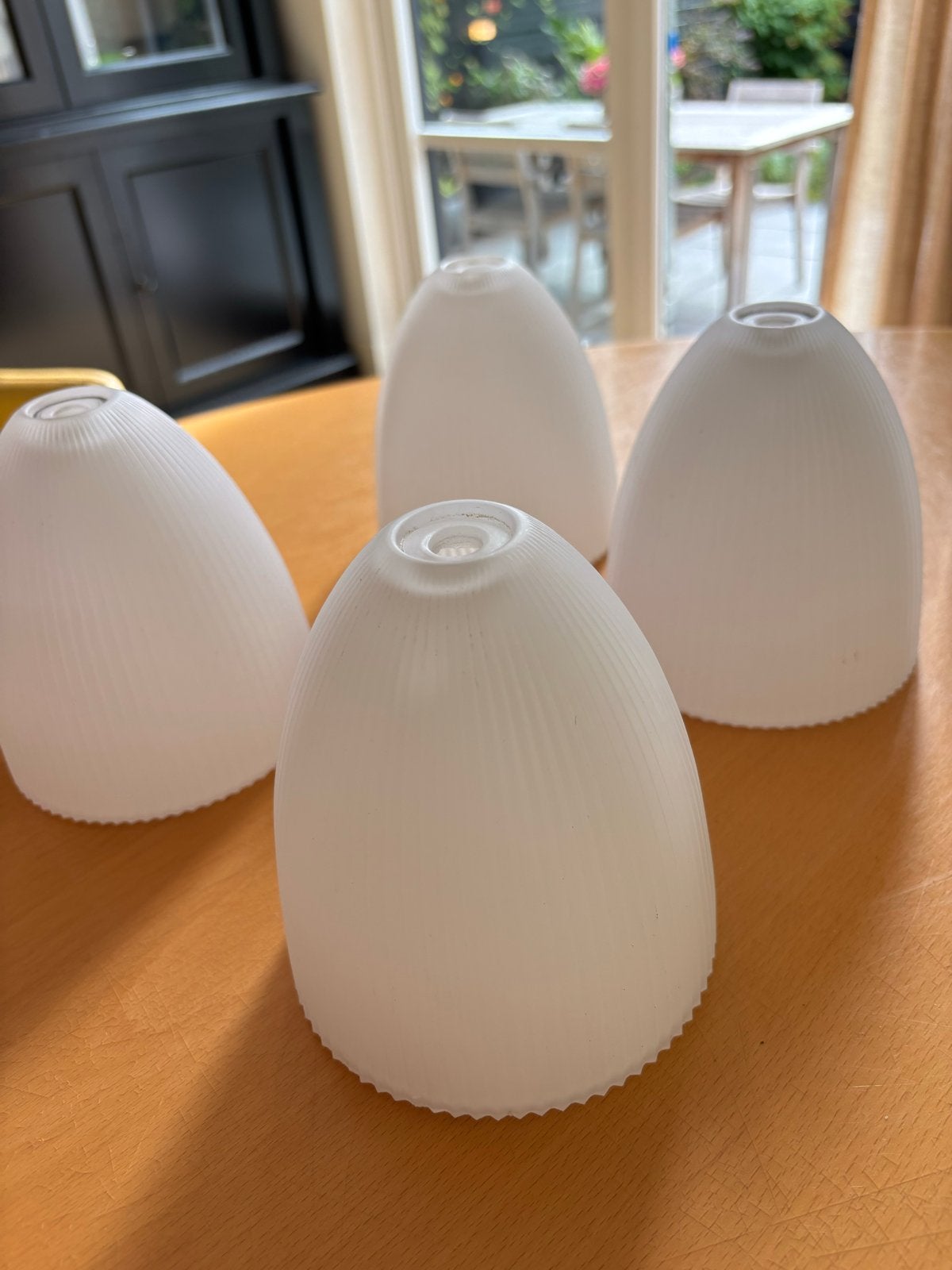 Matglazen lampekappen voor Frandsen Lyskilde lampen, Gebruikt, Overige typen, Wit, Ophalen of Verzenden