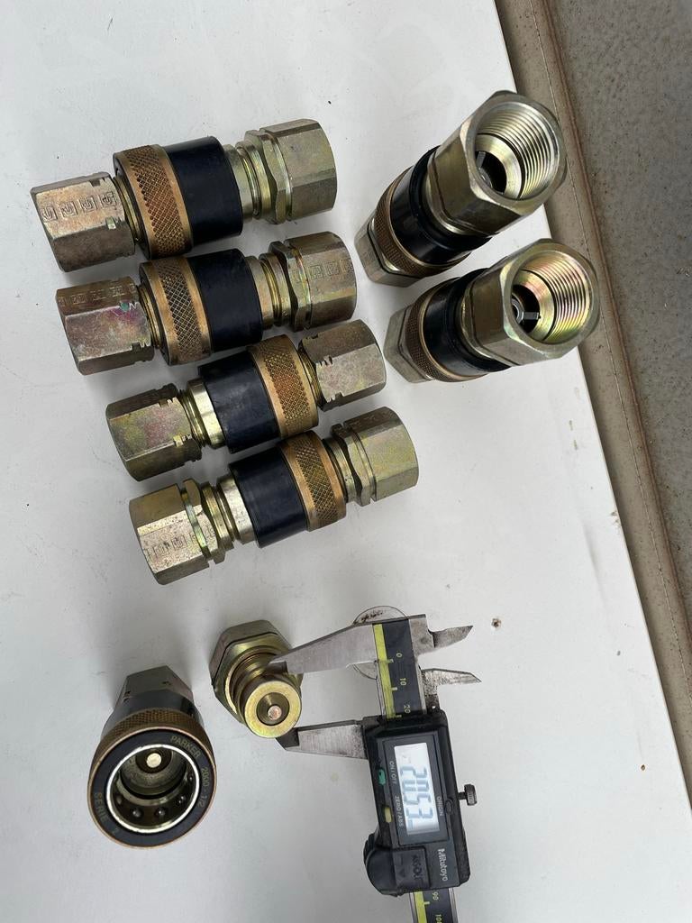 Parker hydrauliek snelkoppelingen 1/2" ISO A, Ophalen of Verzenden, Nieuw