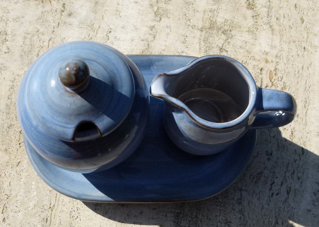 Ambacht Volendam Blauw Roomstel Bekers Cakebord Mok K+ S, Overige merken, Nieuw, Ophalen of Verzenden, Overige stijlen