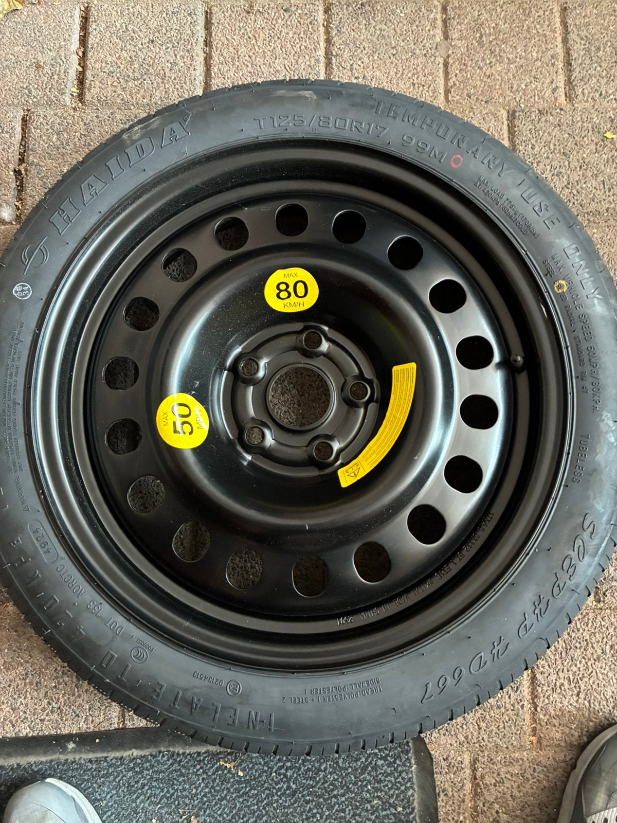 Ongebruikt ReserveWiel Volkswagen Golf 7 R-line + hoes/set, Ophalen, Raoul12pokemon@gmail.com, Nieuw, Volkswagen