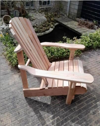 Douglas tuinstoelen bearchair adirondack, Tuin en Terras, Ophalen of Verzenden, Nieuw, Hout, Stoel
