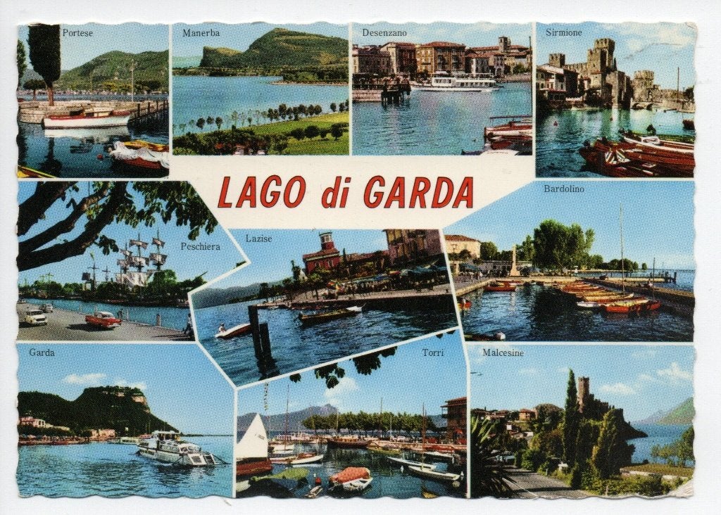 Italië. Ansichtkaart Lago di Garda. (1967), Ophalen of Verzenden, 1960 tot 1980, Gelopen, Italië