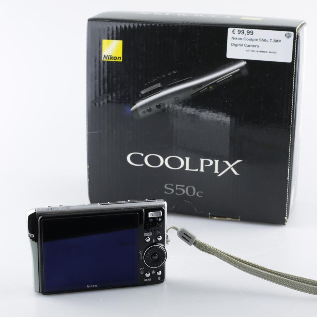 Nikon Coolpix S50c 7.2MP Digital Camera | Nette staat, Audio, Tv en Foto, Fotocamera's Digitaal, Nikon, Zo goed als nieuw, Support@nikon.com