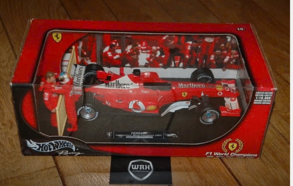 F1 FERRARI CONSTRUCTOR CHAMPION 2003 Marlboro Hotwheels WRH, Hobby en Vrije tijd, Verzenden, Zo goed als nieuw, Auto, Hot Wheels