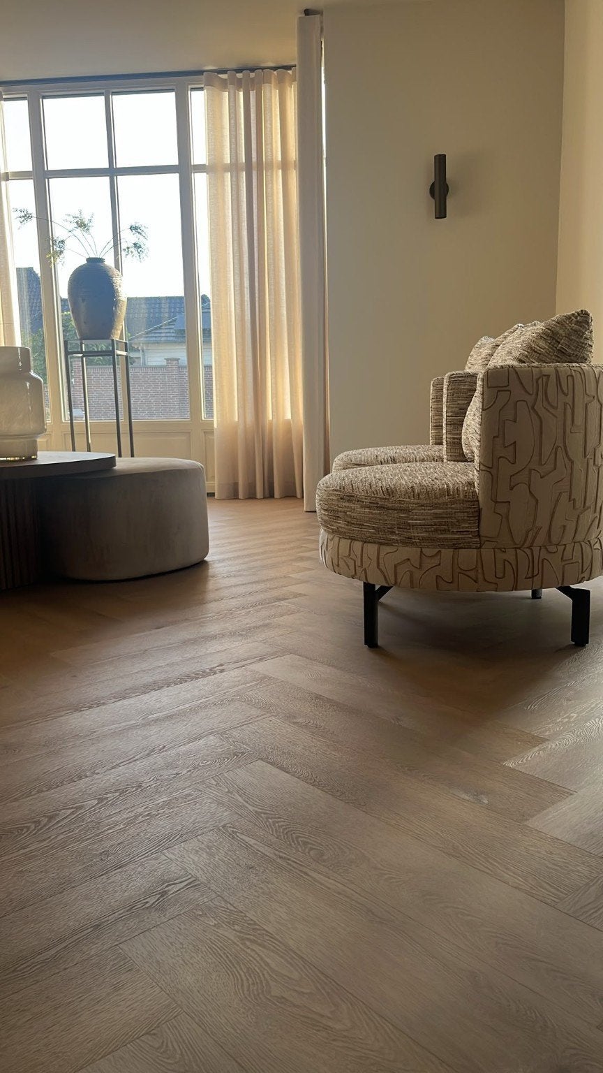 PVC-VLOER VISGRAAT BELAKOS Attico 82, Huis en Inrichting, Ophalen, Bruin, 75 m² of meer, Overige typen