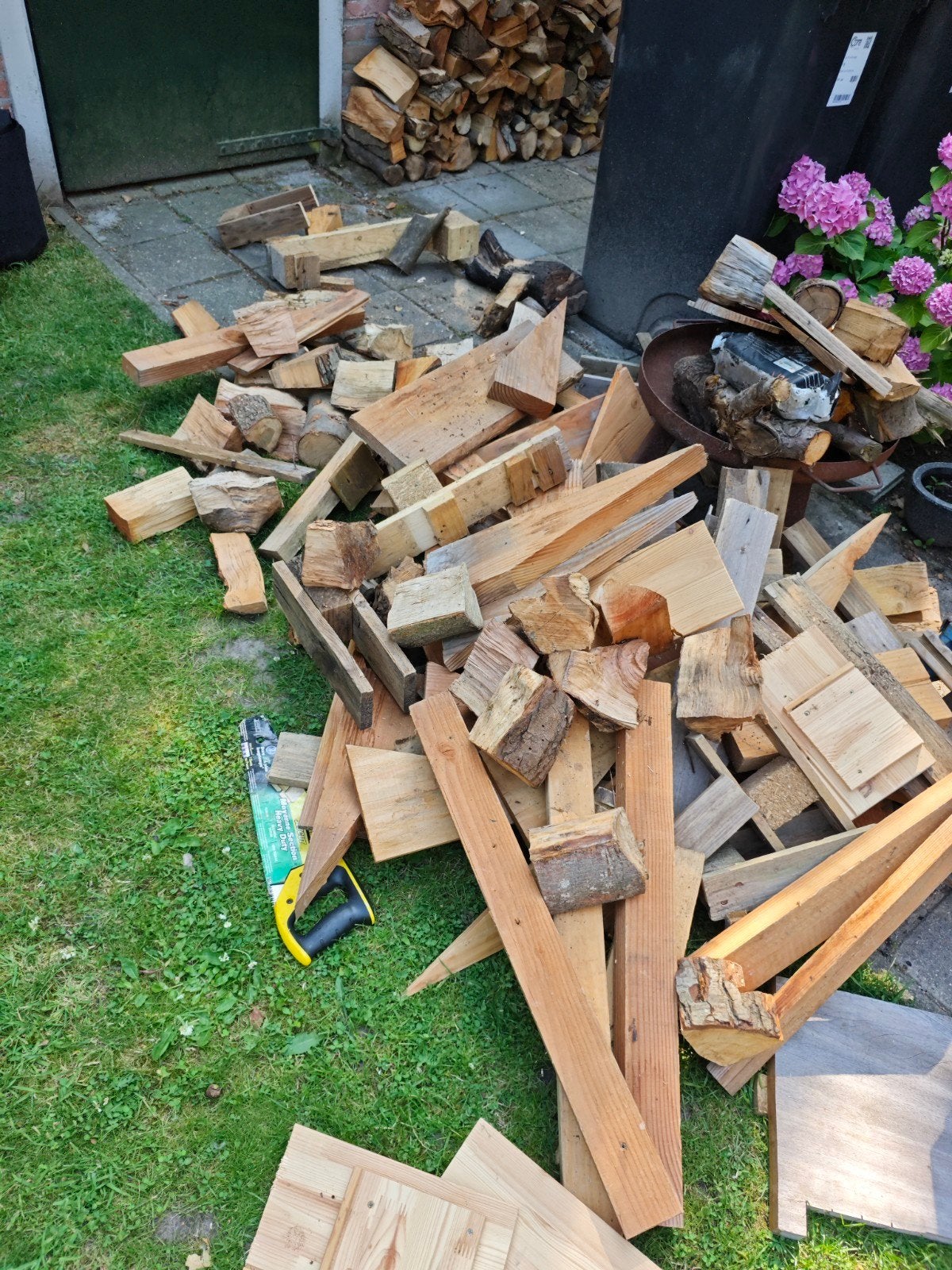 Stookhout. Mix van eiken, beuken, douglas en aanmaakhout., Tuin en Terras, Haardhout, Minder dan 3 m³, Ophalen