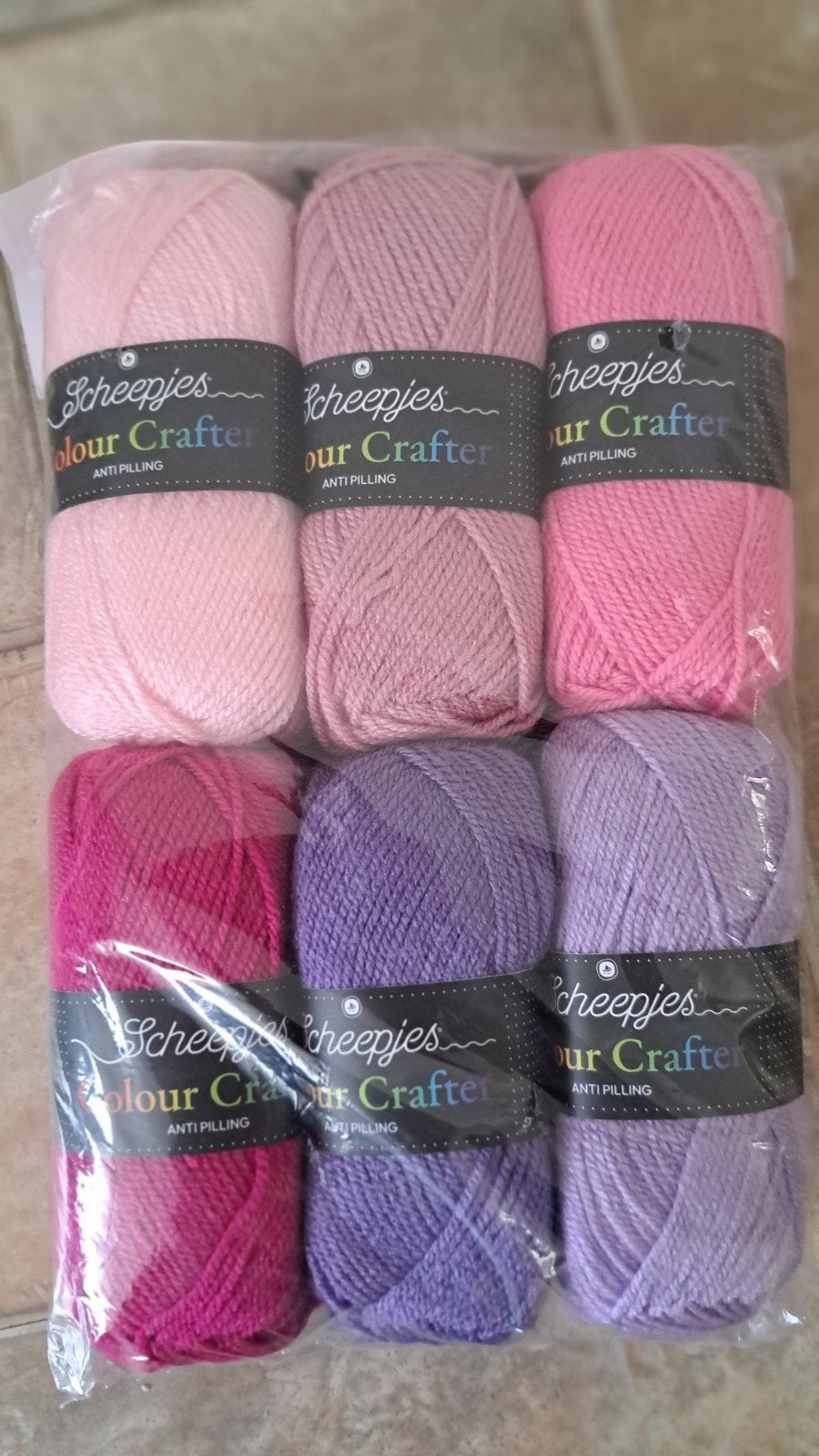 Scheepjes Colour Crafter pakket 6x 50 gr - Tulip Fields, Ophalen of Verzenden, Nieuw, Breien of Haken, Wol of Garen