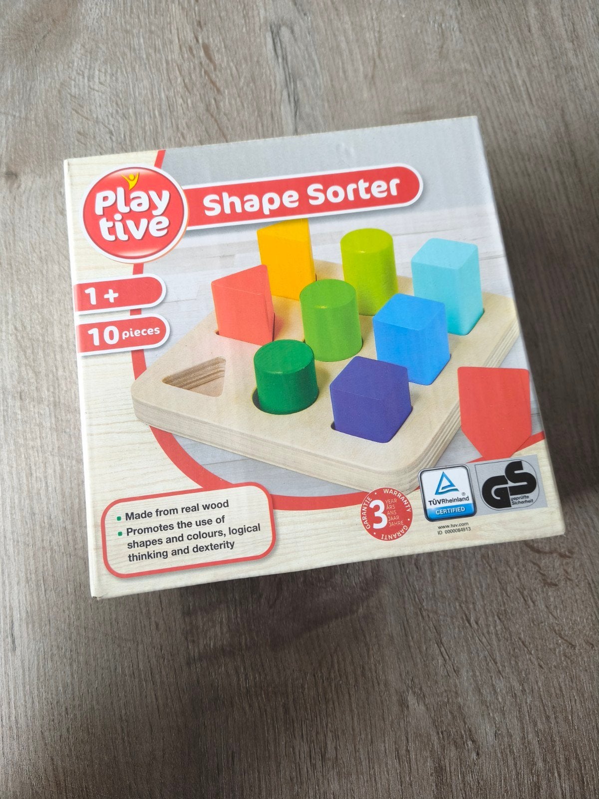 Houten speelgoed shape sorter - vormen, Kinderen en Baby's, Speelgoed | Houten speelgoed, Ophalen, Nieuw