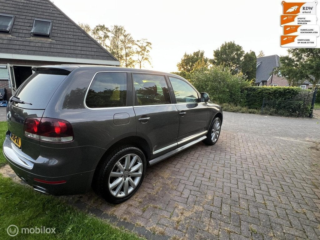 Nette Volkswagen Touareg 3.6 V6 FSI Highline bj 2008, Auto's, Volkswagen, Gebruikt, Bruin, Vierwielaandrijving, Touareg
