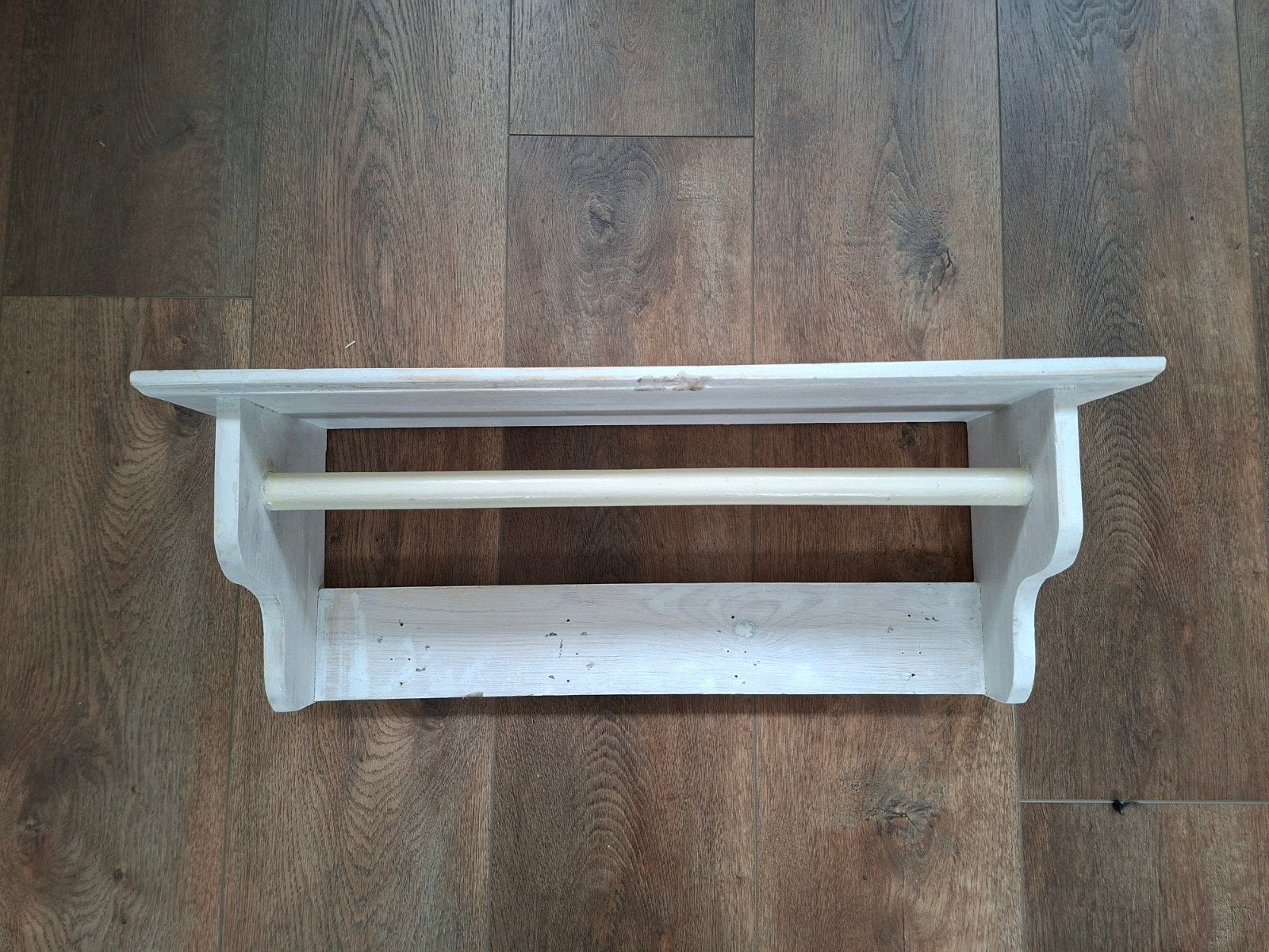 Houten brocante Franse wandplank 70 cm, Huis en Inrichting, Woonaccessoires | Wandplanken en Boekenplanken, Ophalen, Gebruikt