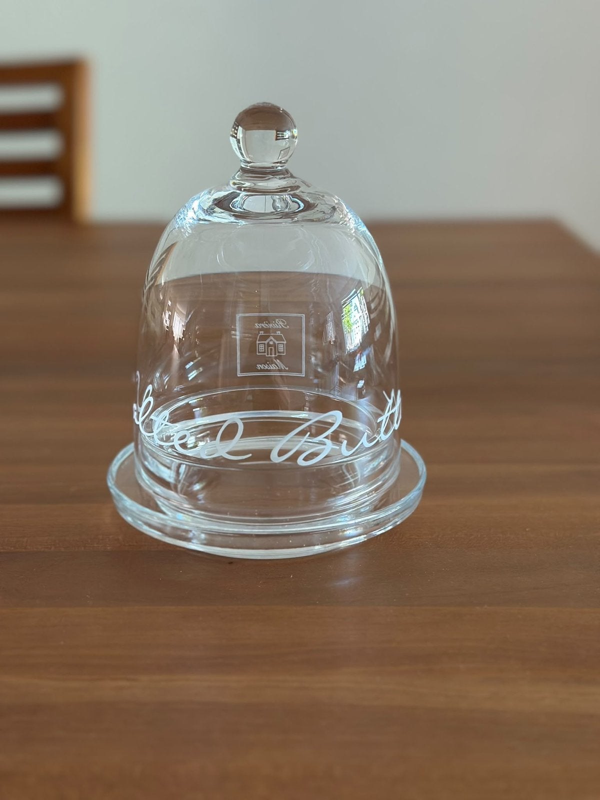 Rivièra Maison glazen stolp met plateau, Glas, Ophalen of Verzenden, Zo goed als nieuw, Met plateau
