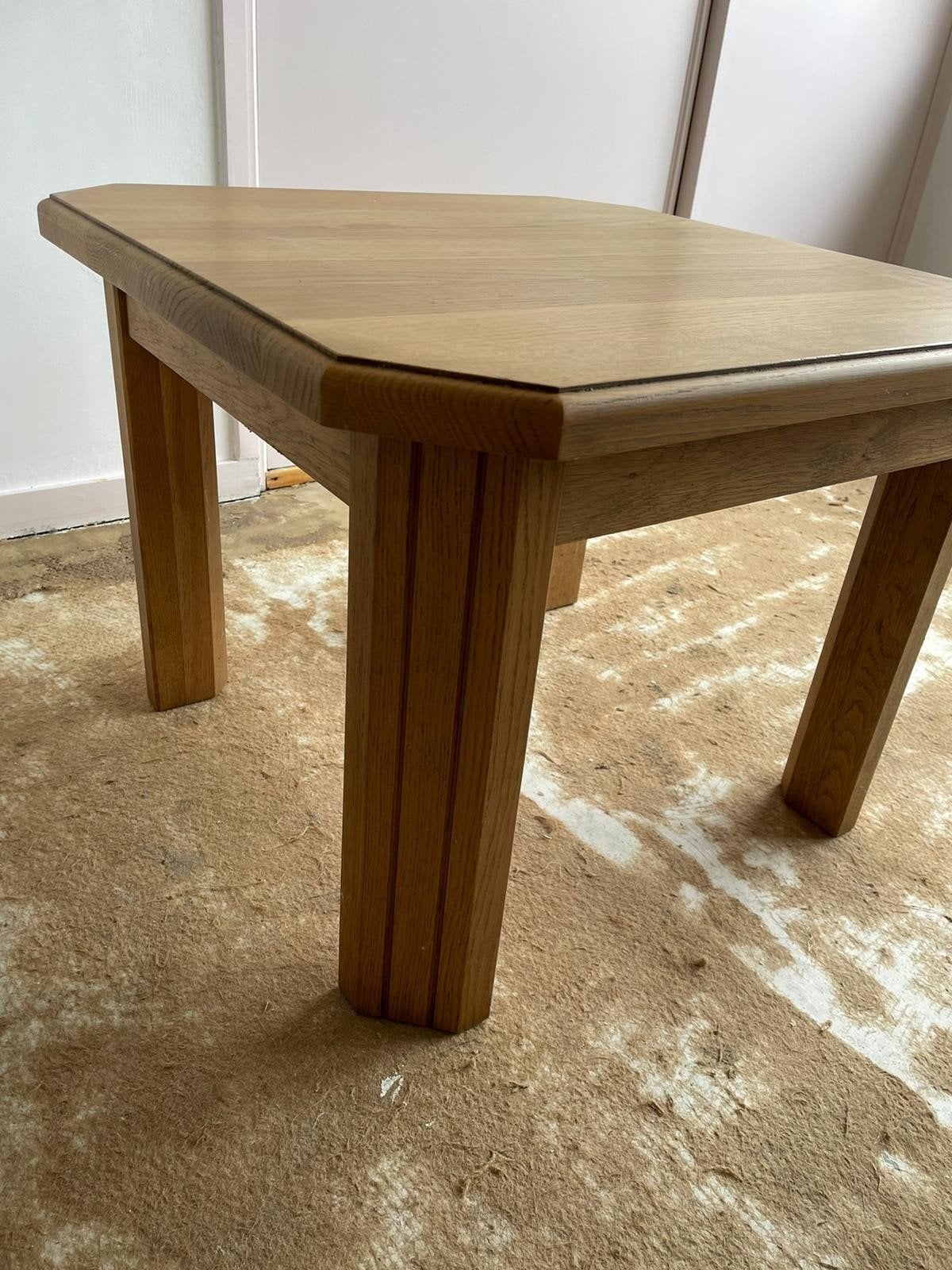 100% Eiken bijzet-/tafeltje -, 45 tot 60 cm, Minder dan 55 cm, Vierkant, Ophalen of Verzenden