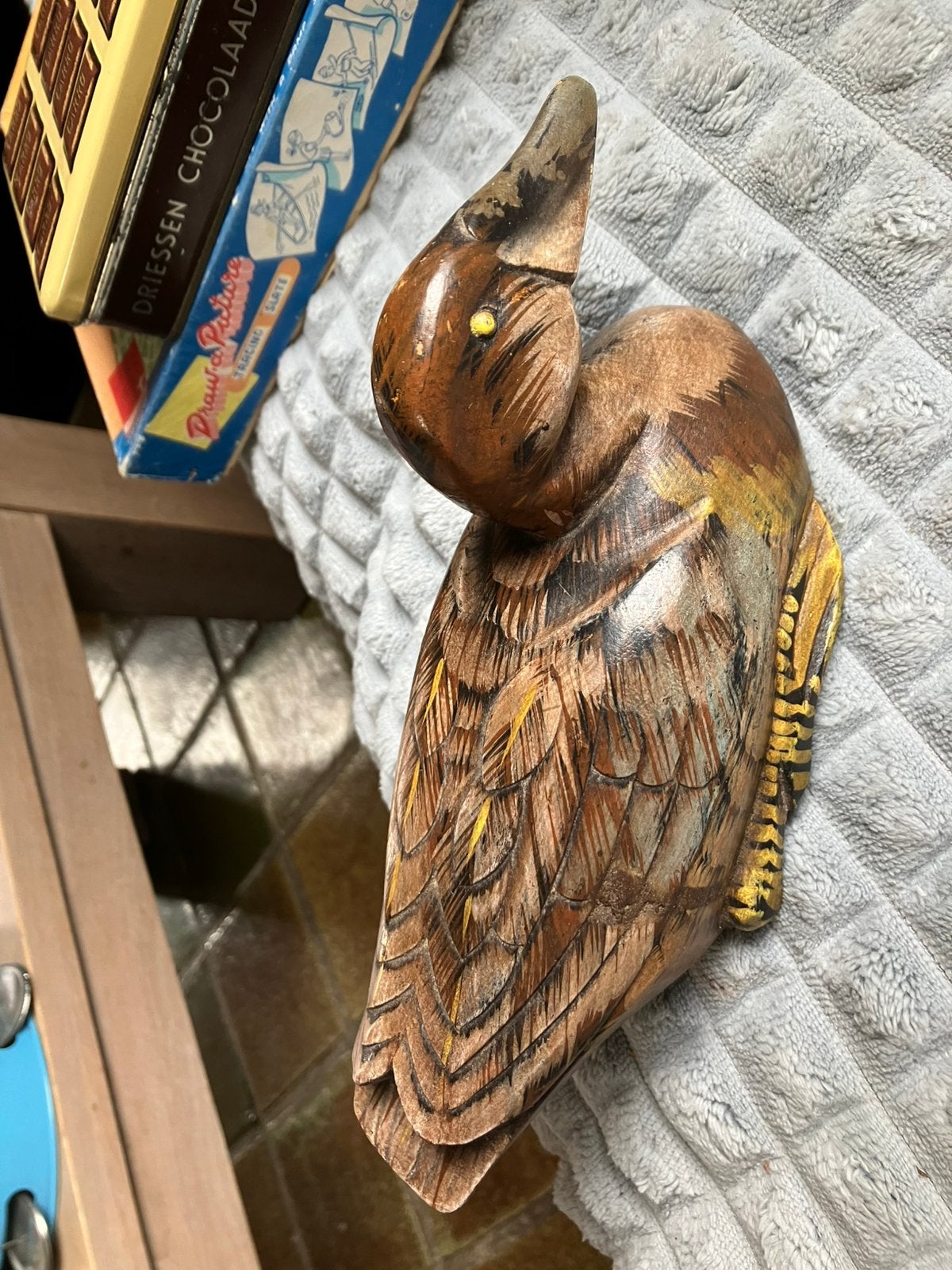 Houten eend, Ophalen of Verzenden, Zo goed als nieuw