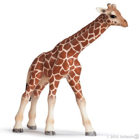 Schleich 14321 giraffe jong, dierfiguur, Verzamelen, Dierenverzamelingen, Verzenden, Zo goed als nieuw, Wild dier, Beeldje of Figuurtje