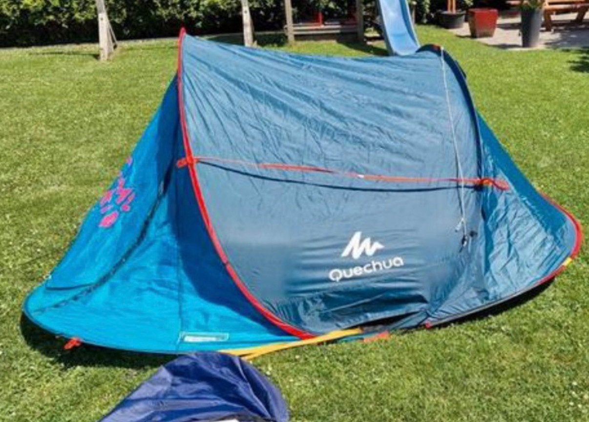 Camp 2 Camp Quechua pop-up tent 3 personen, Ophalen, Zo goed als nieuw, Tot en met 3