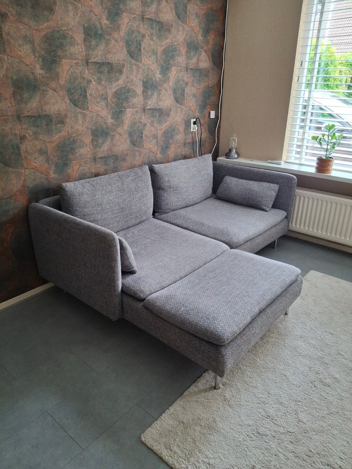 SÖDERHAMN ikea bank met chaise lounge TOP!, Ophalen, Zo goed als nieuw