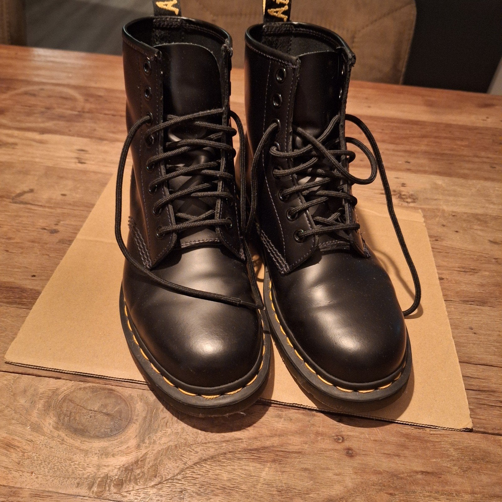 Dr. Martens 1460 Smooth Zwarte Leren Laarzen Maat 40, Zwart, Lage of Enkellaarzen, Ophalen of Verzenden, Dr. Martens