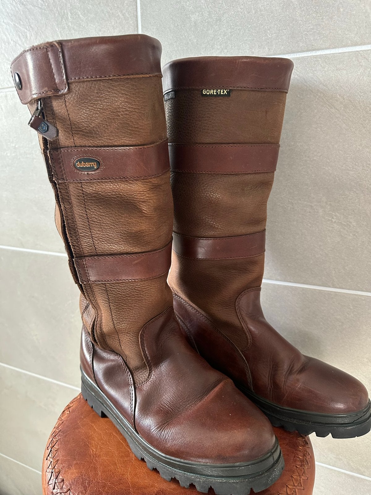 Dubarry Gore-Tex hoge laarzen - Maat 42, Kleding | Dames, Ophalen of Verzenden, Gedragen, Bruin, Hoge laarzen