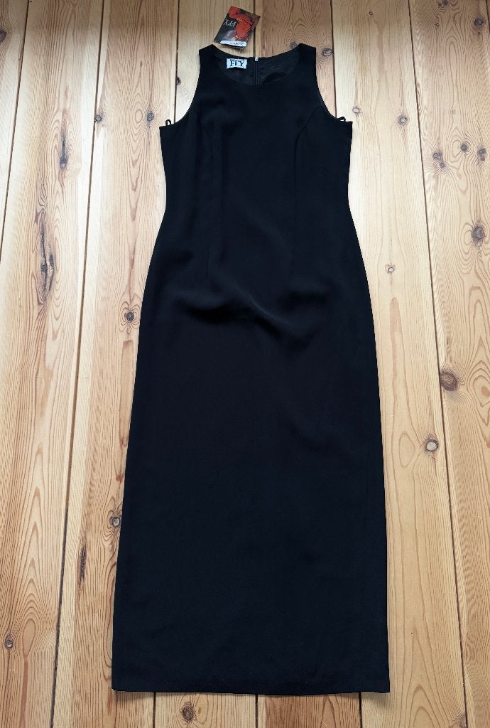 Jurk FFY Womenswear - Zwart maxi - Maat 38 / Medium, Maat 38/40 (M), Zwart, Ophalen of Verzenden, Zo goed als nieuw