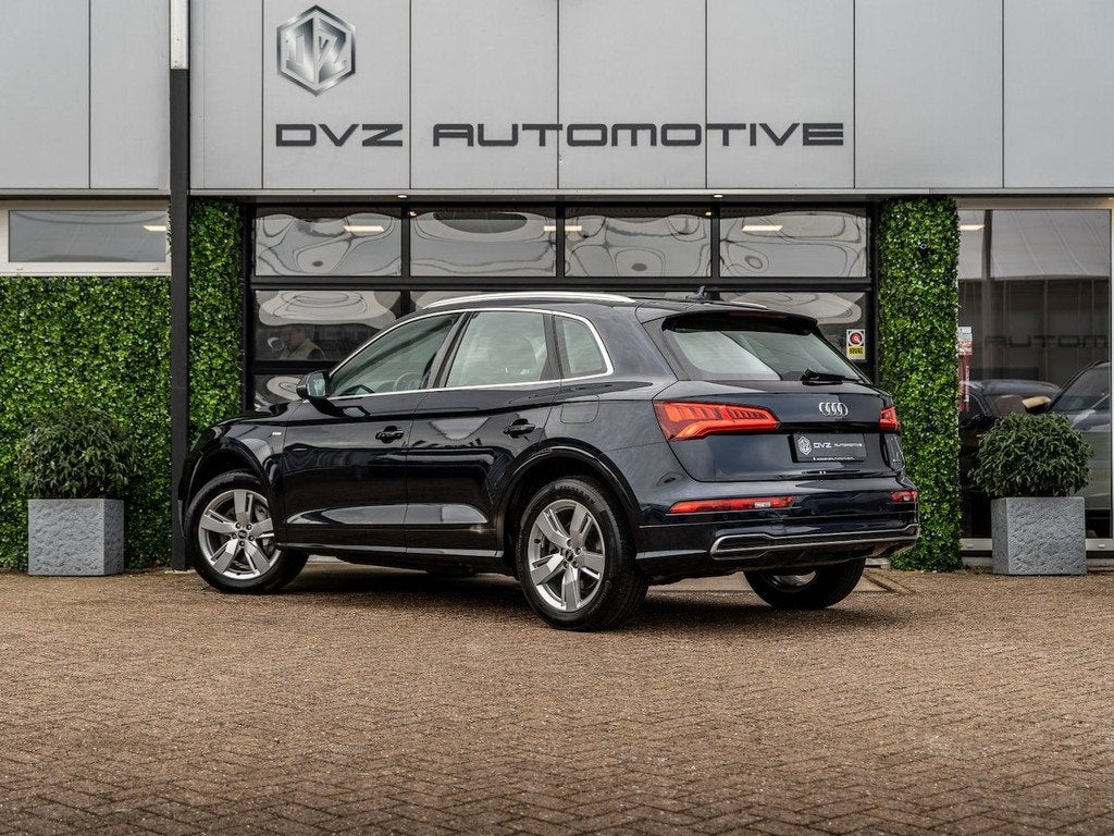 Audi Q5 50 TFSI e quattro Pro Line | Trekhaak | Memory | Cam, Auto's, Automaat, Zwart, 4 cilinders, Blauw