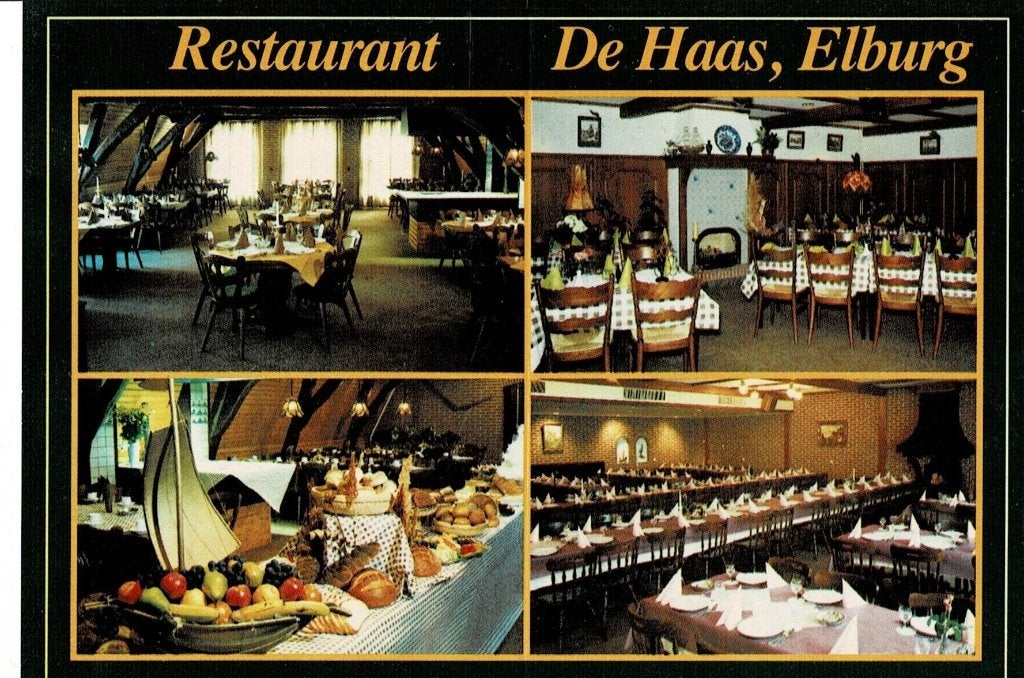 Elburg, Restaurant de Haas, Verzamelen, Ansichtkaarten | Nederland, Ophalen of Verzenden, 1960 tot 1980, Ongelopen, Gelderland