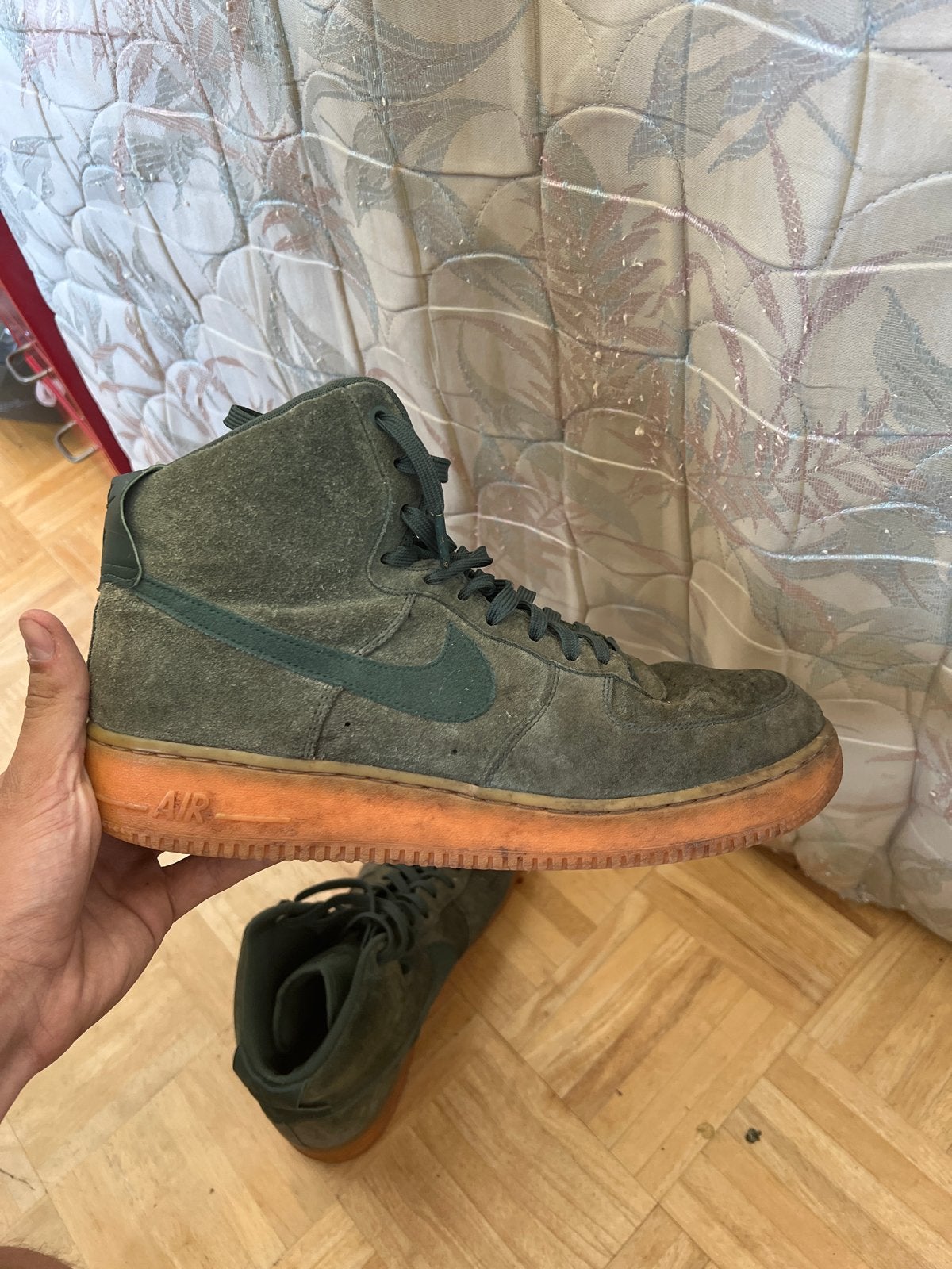 Nike Air Force 1 Groen - Goede Staat maat 46, Ophalen, Overige kleuren, Sneakers of Gympen, Gedragen