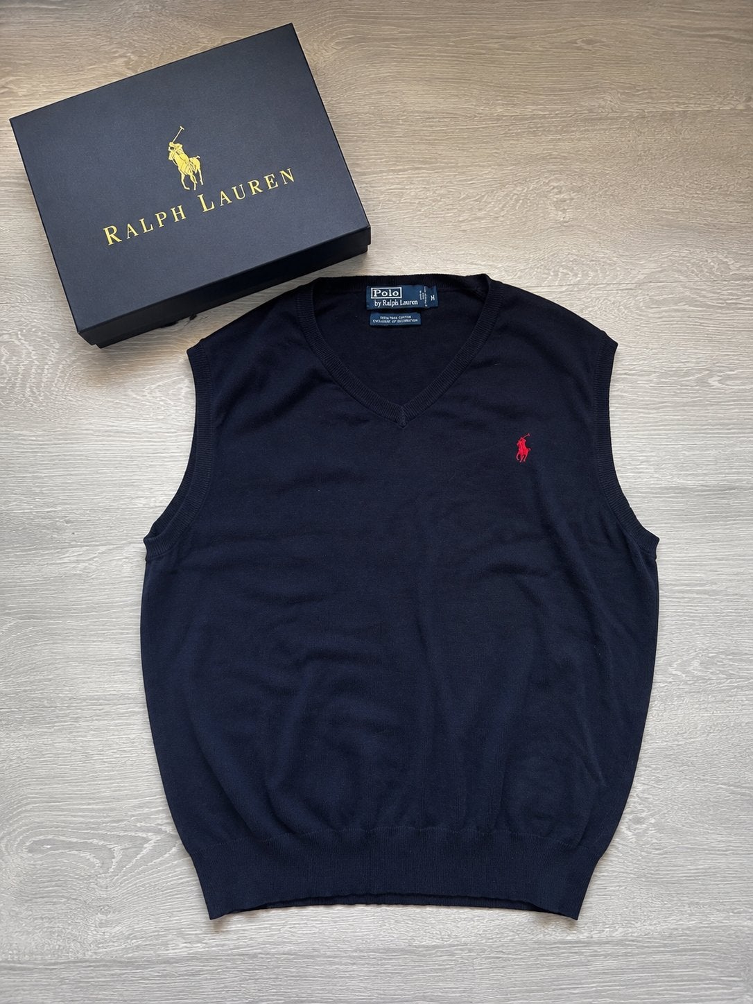 Polo Ralph Lauren Spencer - Donkerblauw - Maat XL, Verzenden, Zo goed als nieuw, Maat 56/58 (XL), Blauw