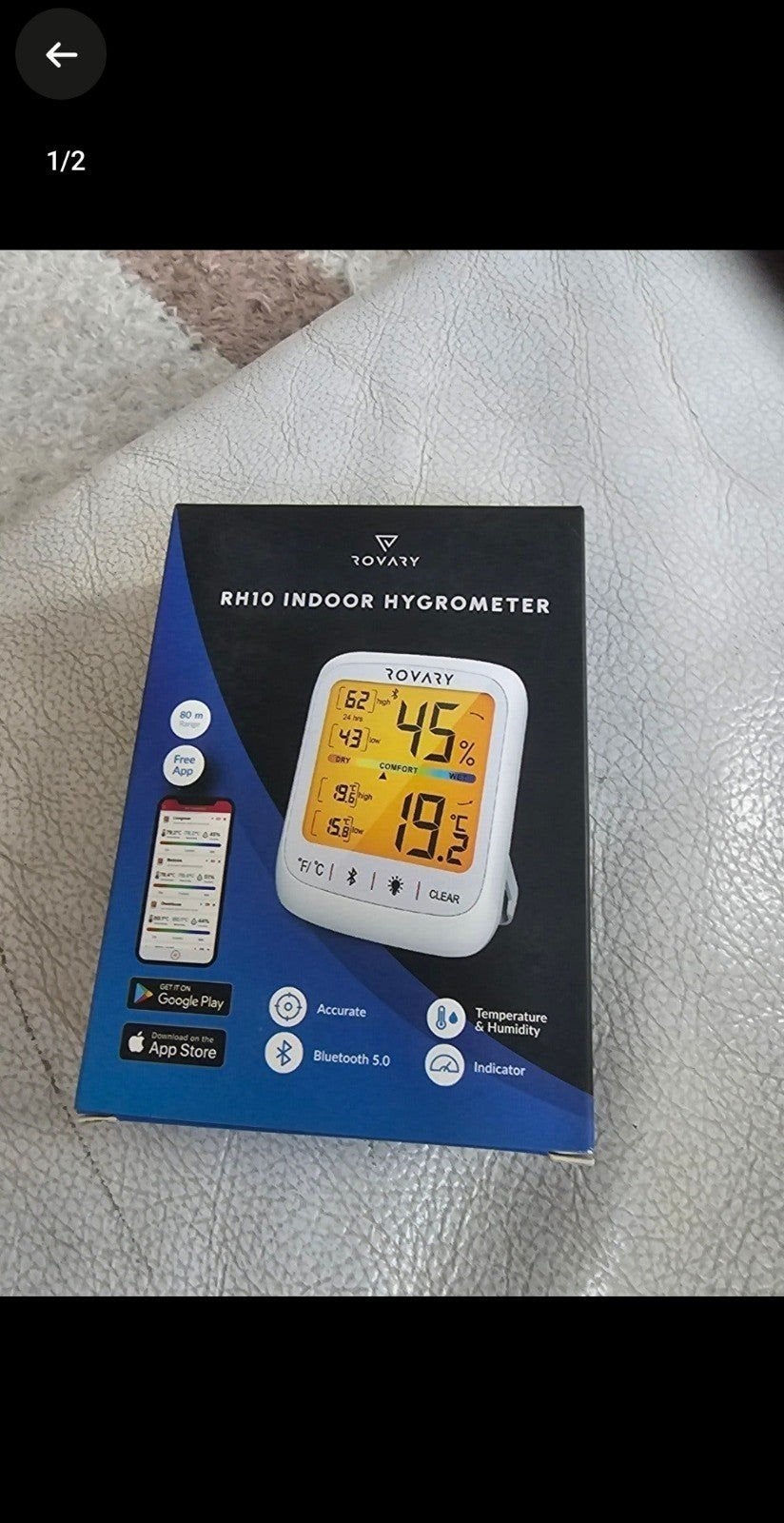 Rovary RH10 Indoor Hygrometer - Nieuw in doos, Ophalen of Verzenden, Nieuw