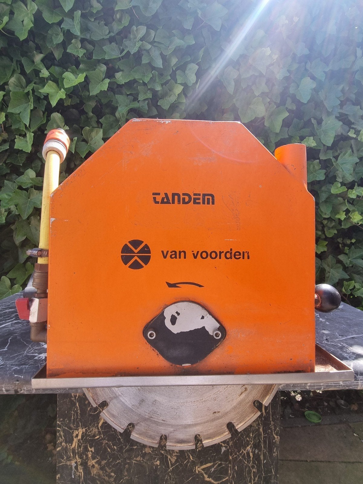 Tandem van Voorden muurzaagmachine, Gebruikt, 70 mm of meer, Overige typen, Ophalen of Verzenden
