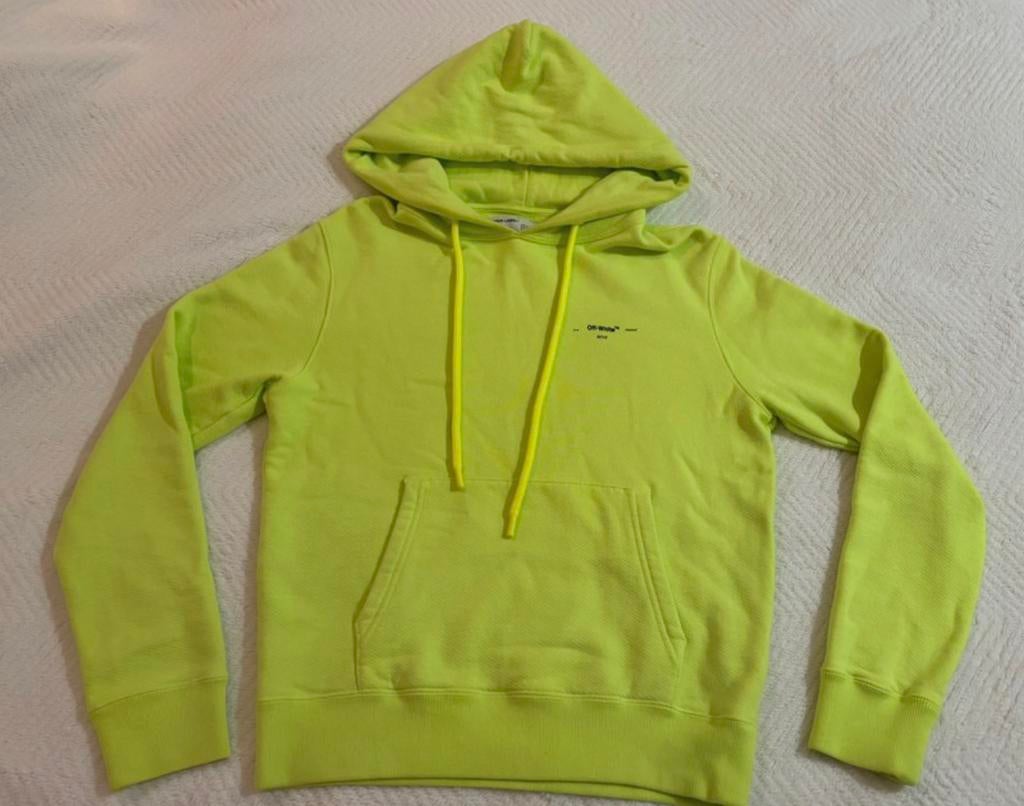 Off-White hoodie, Kleding | Heren, Truien en Vesten, Verzenden, Zo goed als nieuw, Maat 46 (S) of kleiner, Geel